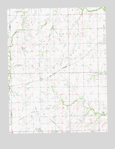 Waldeck, KS USGS Topographic Map