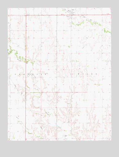 Waldo, KS USGS Topographic Map