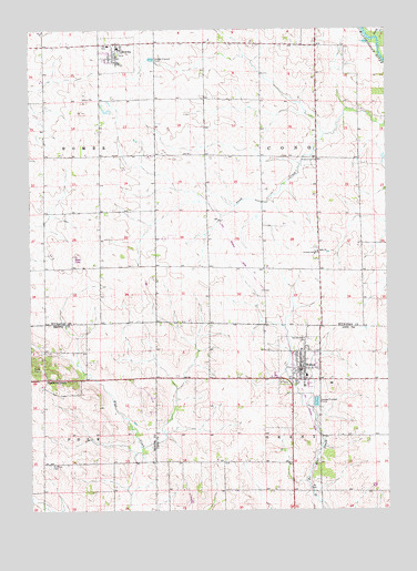 Walker, IA USGS Topographic Map
