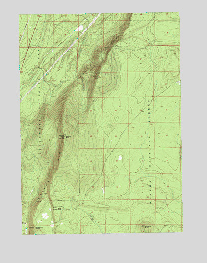 Walker Mountain, OR USGS Topographic Map