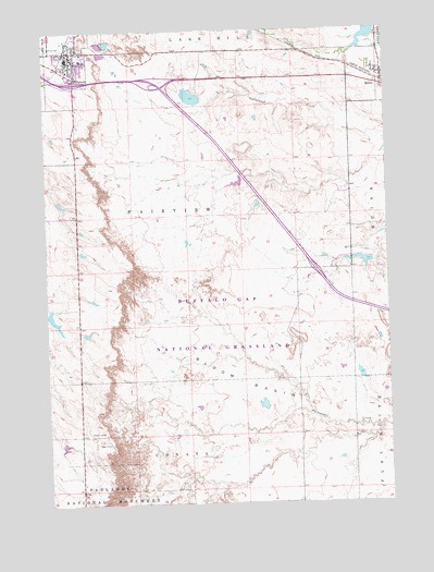 Wall, SD USGS Topographic Map