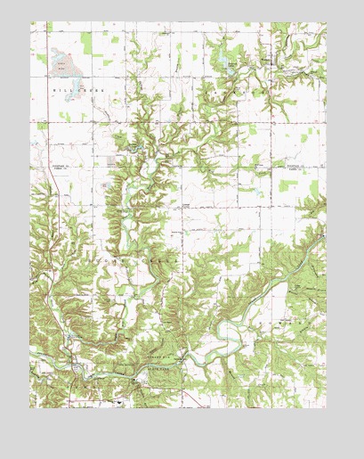 Wallace, IN USGS Topographic Map