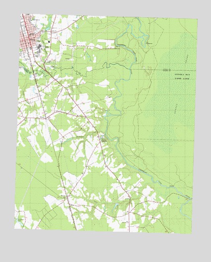 Wallace East, NC USGS Topographic Map