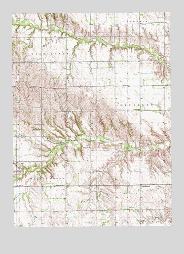 Walnut, NE USGS Topographic Map