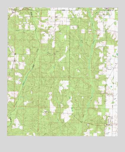 Walnut Hill, FL USGS Topographic Map