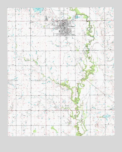 Walters, OK USGS Topographic Map