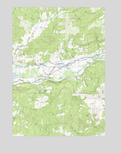 Walterville, OR USGS Topographic Map