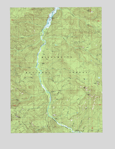 Warner Mountain, OR USGS Topographic Map