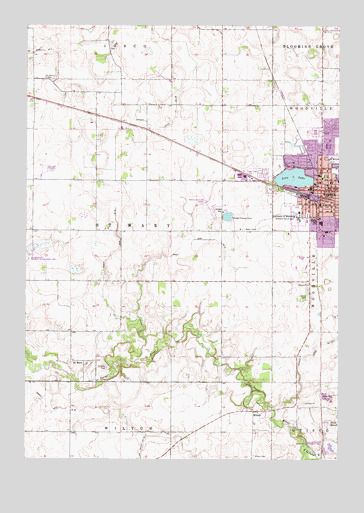 Waseca, MN USGS Topographic Map