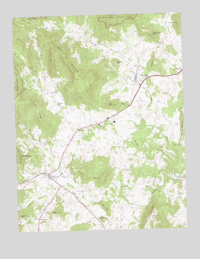 Washington, VA USGS Topographic Map