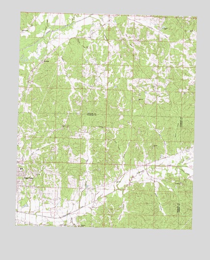 Water Valley East, MS USGS Topographic Map
