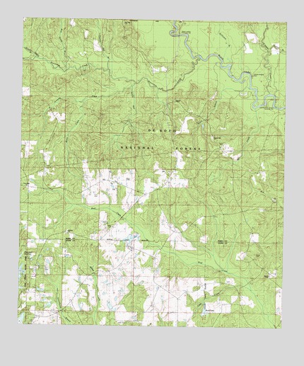 Bond Pond, MS USGS Topographic Map
