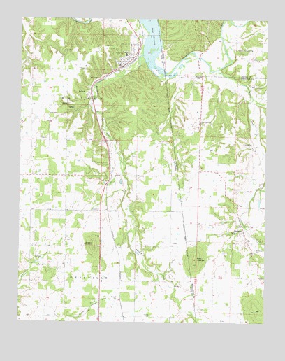 Watts, OK USGS Topographic Map
