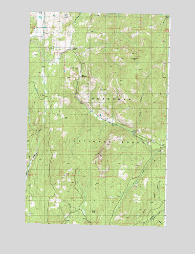 Wauconda Summit, WA USGS Topographic Map