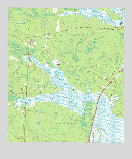 Waverly, GA USGS Topographic Map
