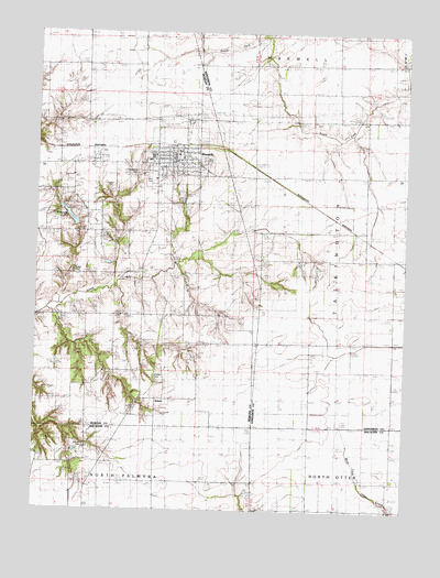 Waverly, IL USGS Topographic Map