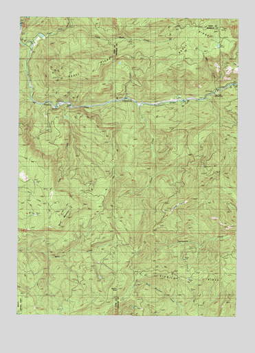 Bone Mountain, OR USGS Topographic Map