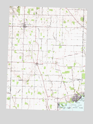 Waynesfield, OH USGS Topographic Map