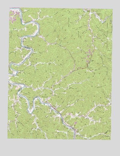 Webb, WV USGS Topographic Map