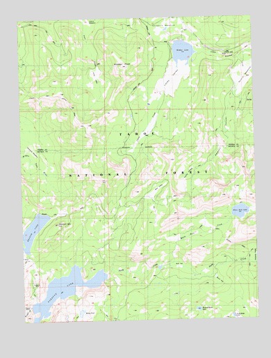 Webber Peak, CA USGS Topographic Map