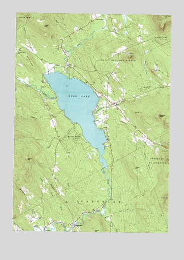 Weld, ME USGS Topographic Map