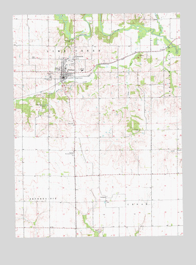 Wellman, IA USGS Topographic Map