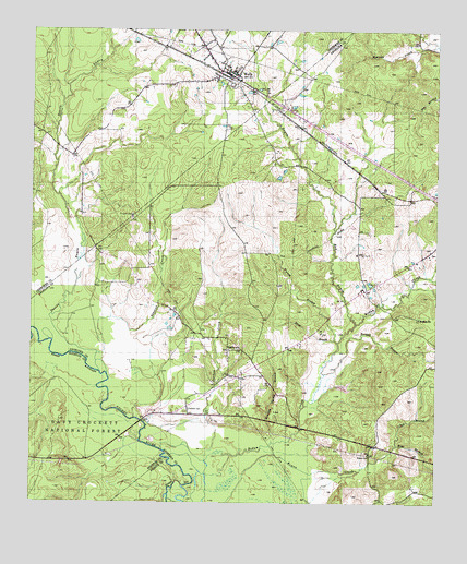 Wells, TX USGS Topographic Map