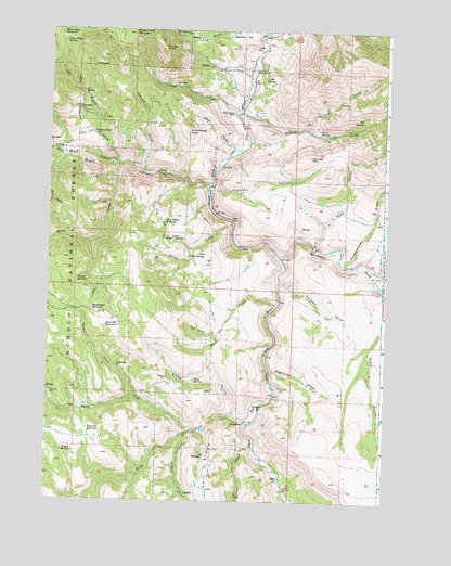Aldrich Gulch, OR USGS Topographic Map