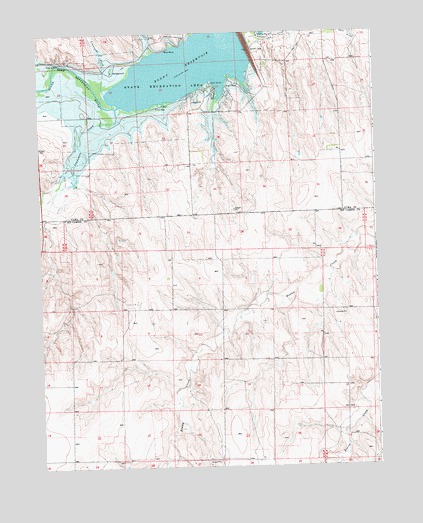 Bonny Reservoir South, CO USGS Topographic Map
