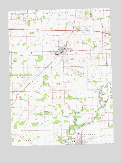 West Unity, OH USGS Topographic Map