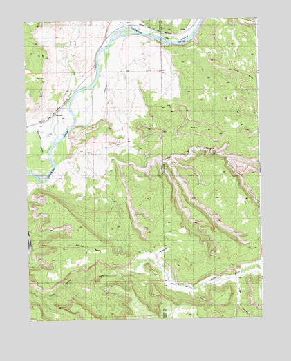 Westwater, UT USGS Topographic Map