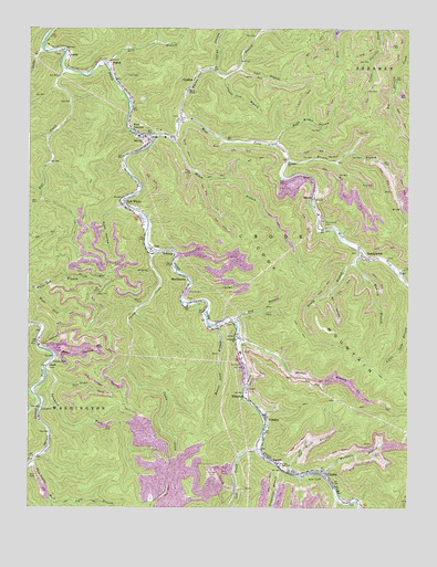 Wharton, WV USGS Topographic Map