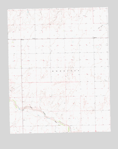 Wheeless, OK USGS Topographic Map