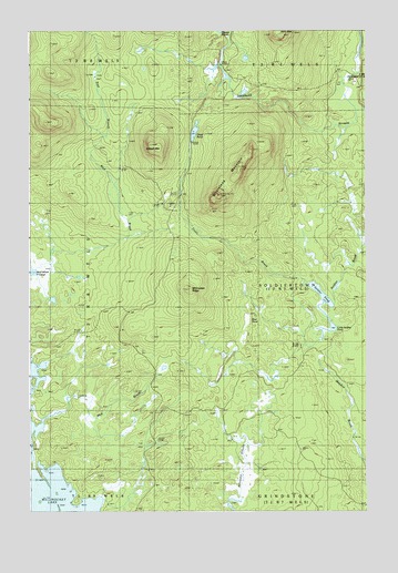 Whetstone Mountain, ME USGS Topographic Map