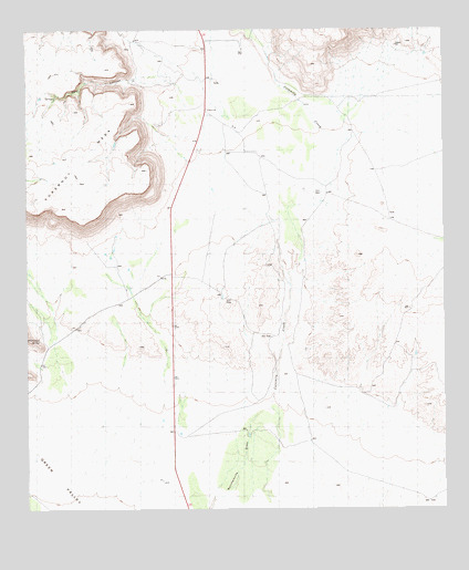 Whirlwind Spring, TX USGS Topographic Map