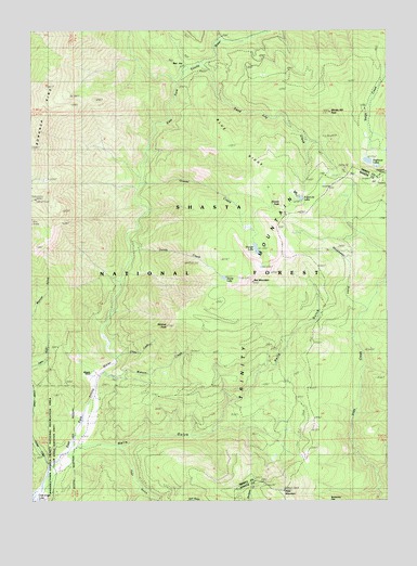 Whisky Bill Peak, CA USGS Topographic Map