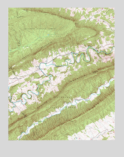White Gate, VA USGS Topographic Map