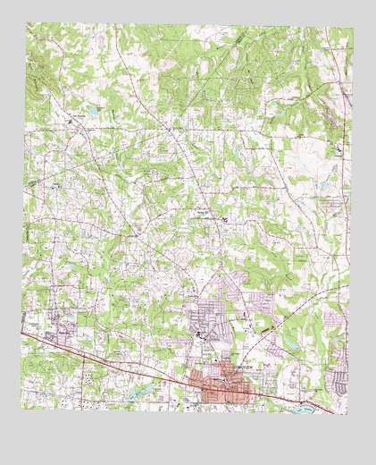 White Oak, TX USGS Topographic Map