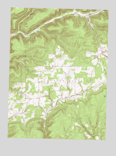 White Pine, PA USGS Topographic Map