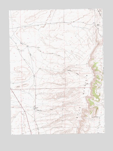 White Rocks, WY USGS Topographic Map