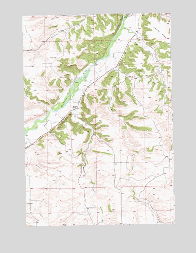 Whitebird School, MT USGS Topographic Map