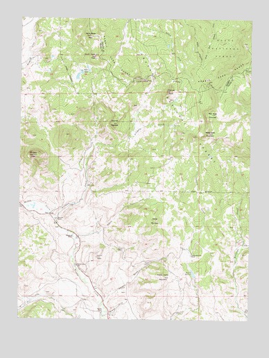 Whiteley Peak, CO USGS Topographic Map