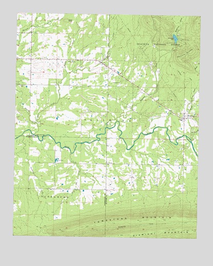 Whitesboro, OK USGS Topographic Map