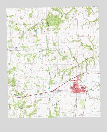 Whitesboro, TX USGS Topographic Map