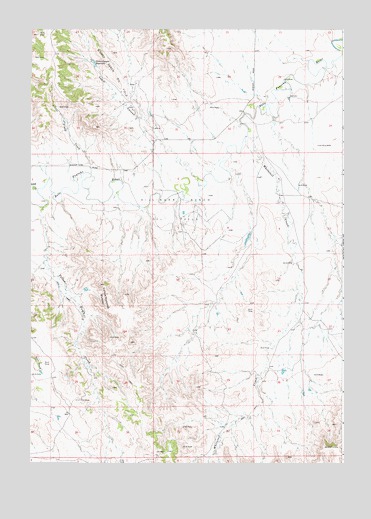 Whitetail Creek, WY USGS Topographic Map