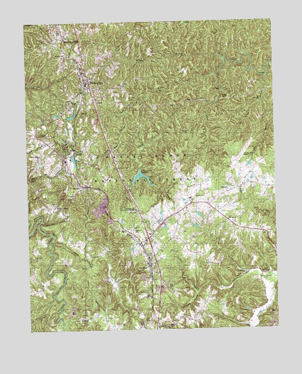 Whitley City, KY USGS Topographic Map