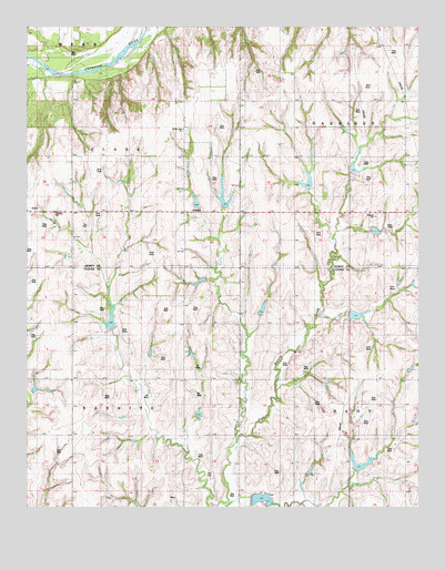 Aledo, OK USGS Topographic Map