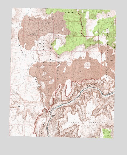 Whitmore Rapids, AZ USGS Topographic Map