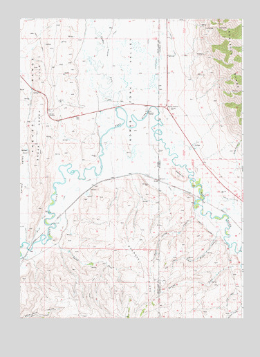 Border, ID USGS Topographic Map