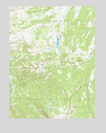 Whitney Reservoir, UT USGS Topographic Map
